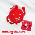 Llavero de granada roja peluche rellena